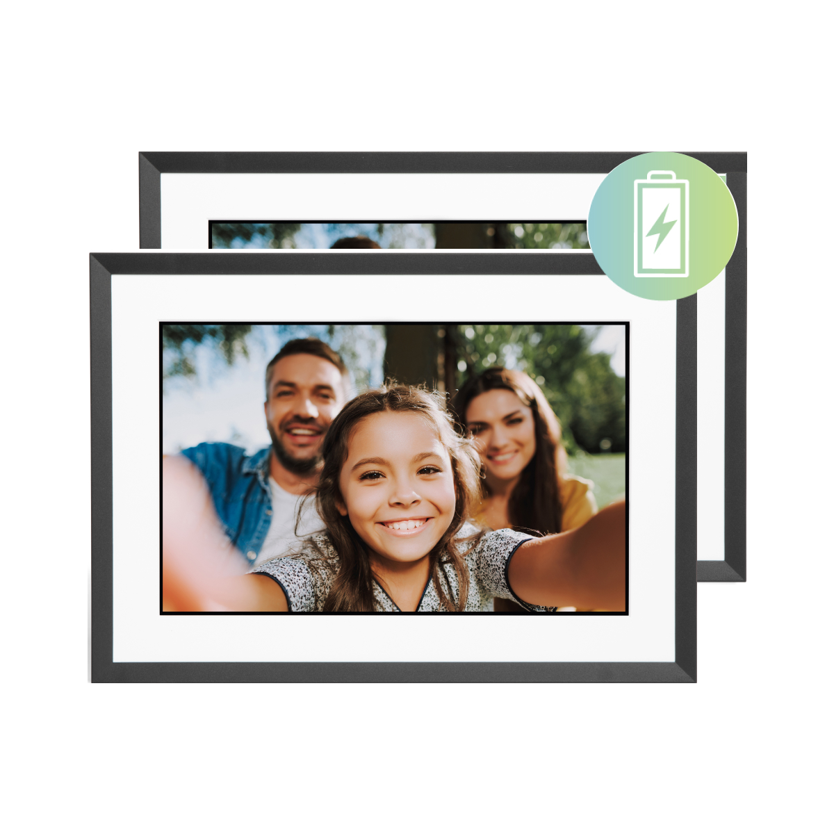 PhotoSpring View Battery Powered 10in Digital Picture Frame