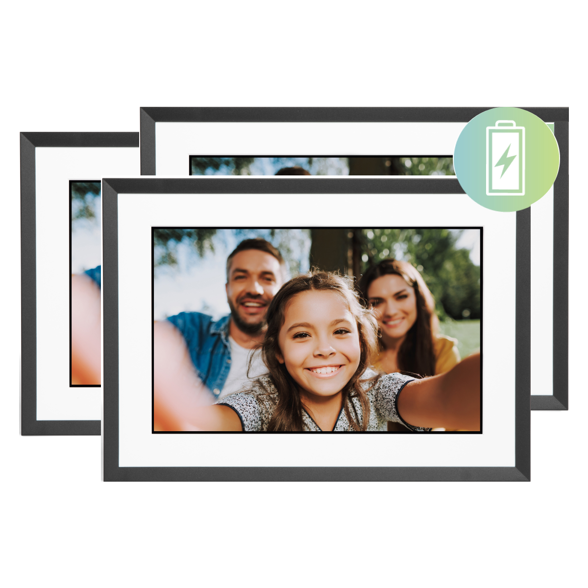 PhotoSpring View Battery Powered 10in Digital Picture Frame