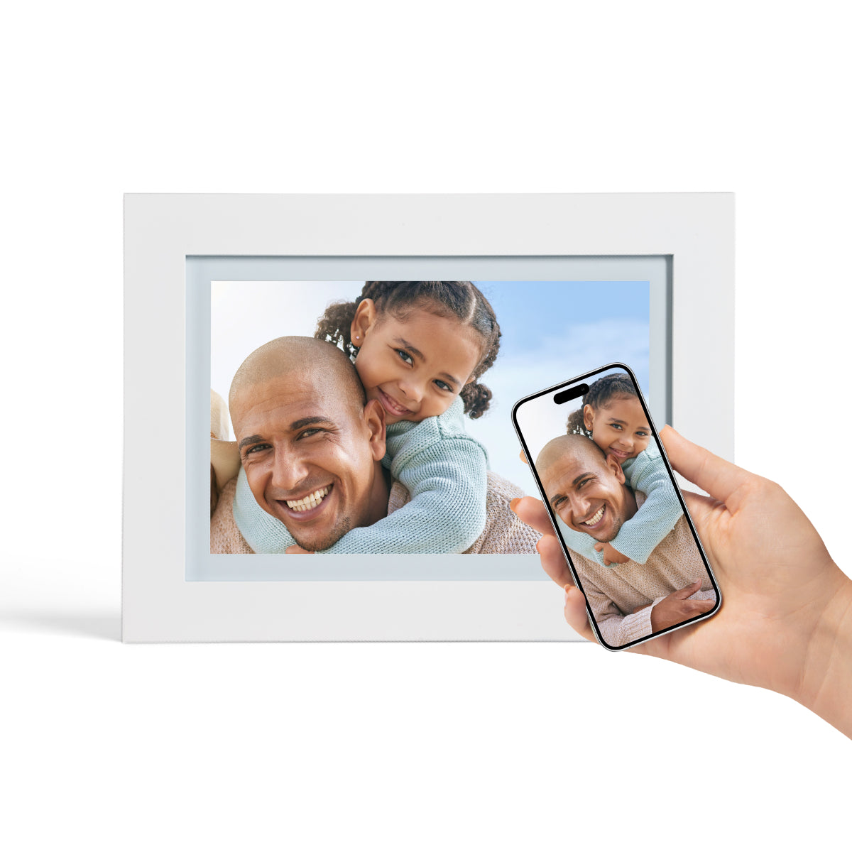 PhotoSpring Classic Digital Frame (White)