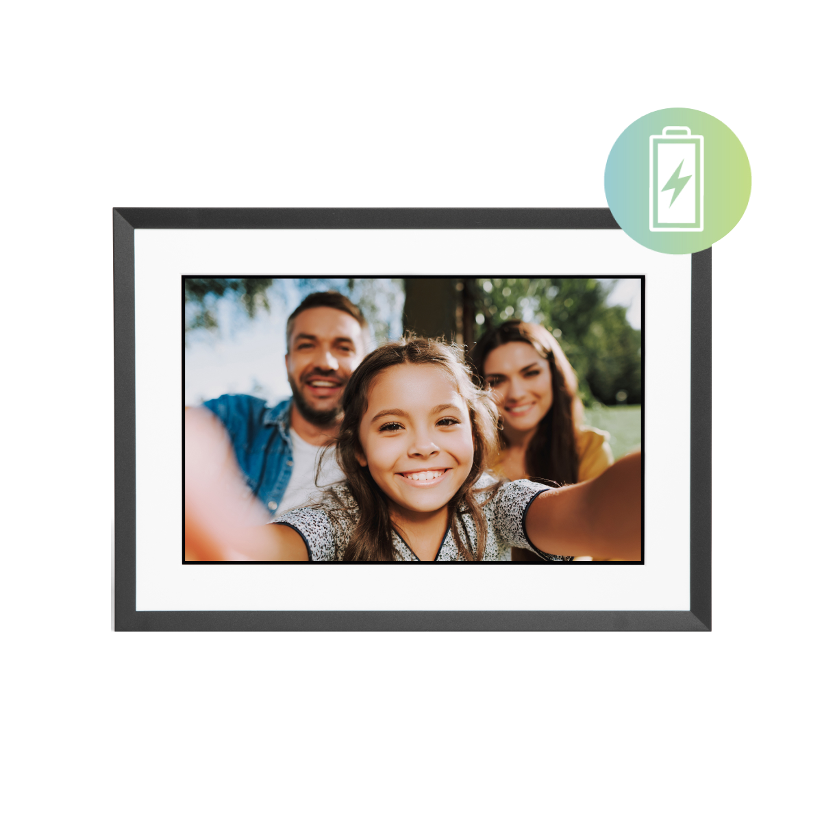 PhotoSpring View Battery Powered 10in Digital Picture Frame